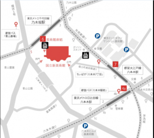 国立新美術館.地図