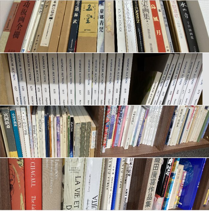 画集・カタログの山